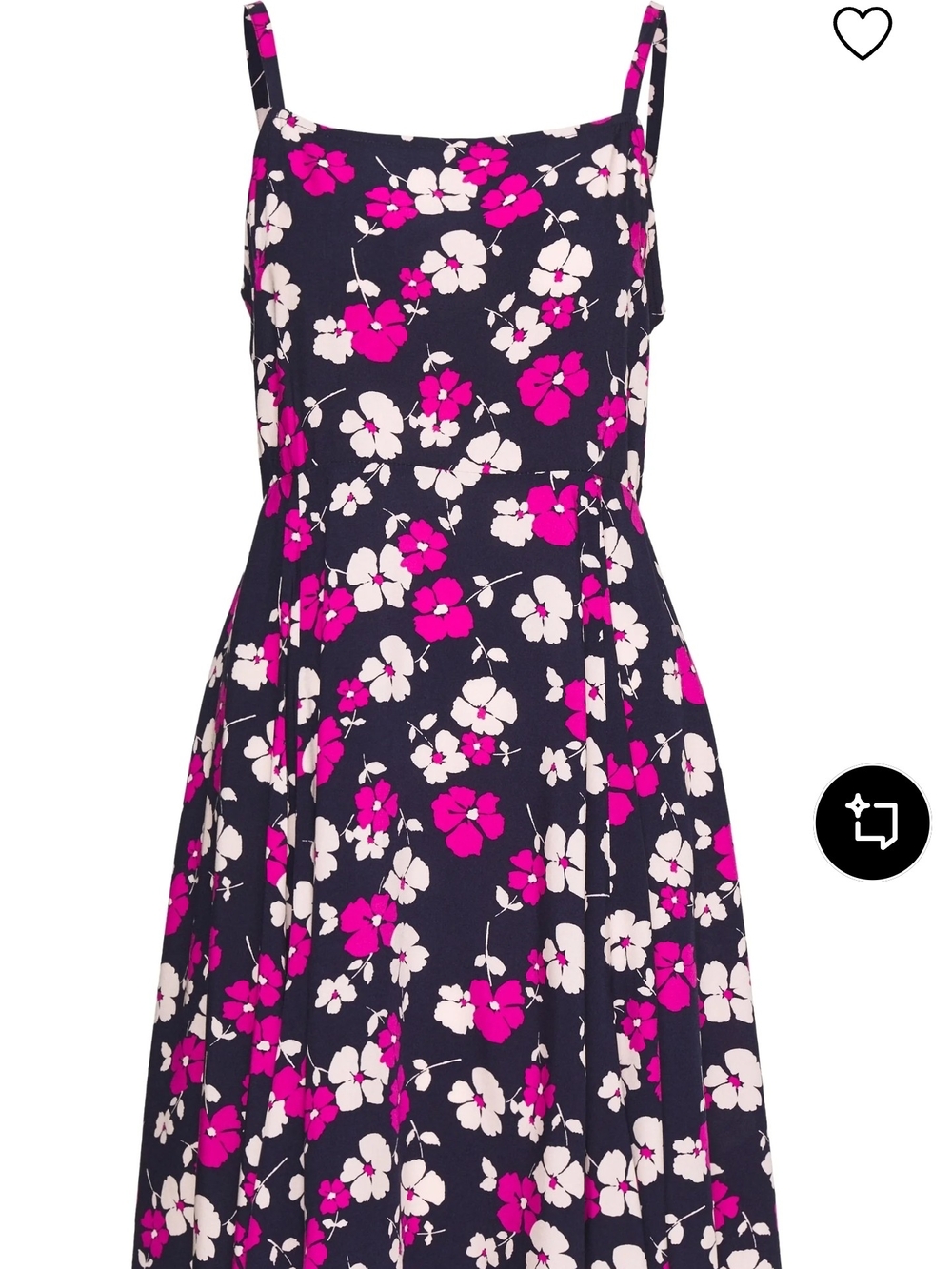 GAP Navy Sundress with Pink & White Floral Print